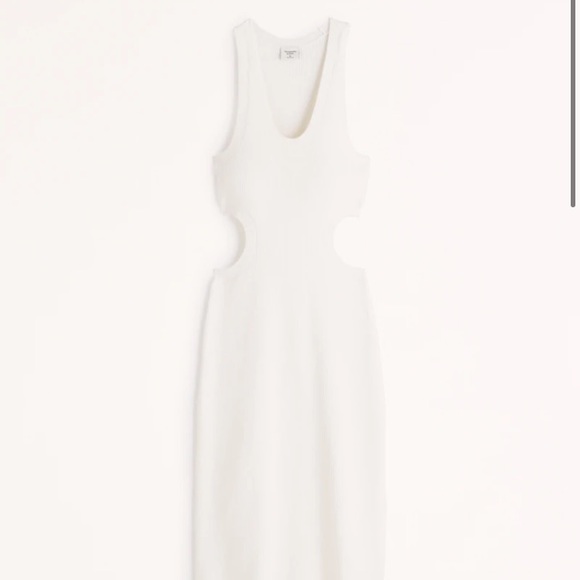 Abercrombie & Fitch | Elevated Knit Side Cutout Midi Dress - Picture 2 of 8